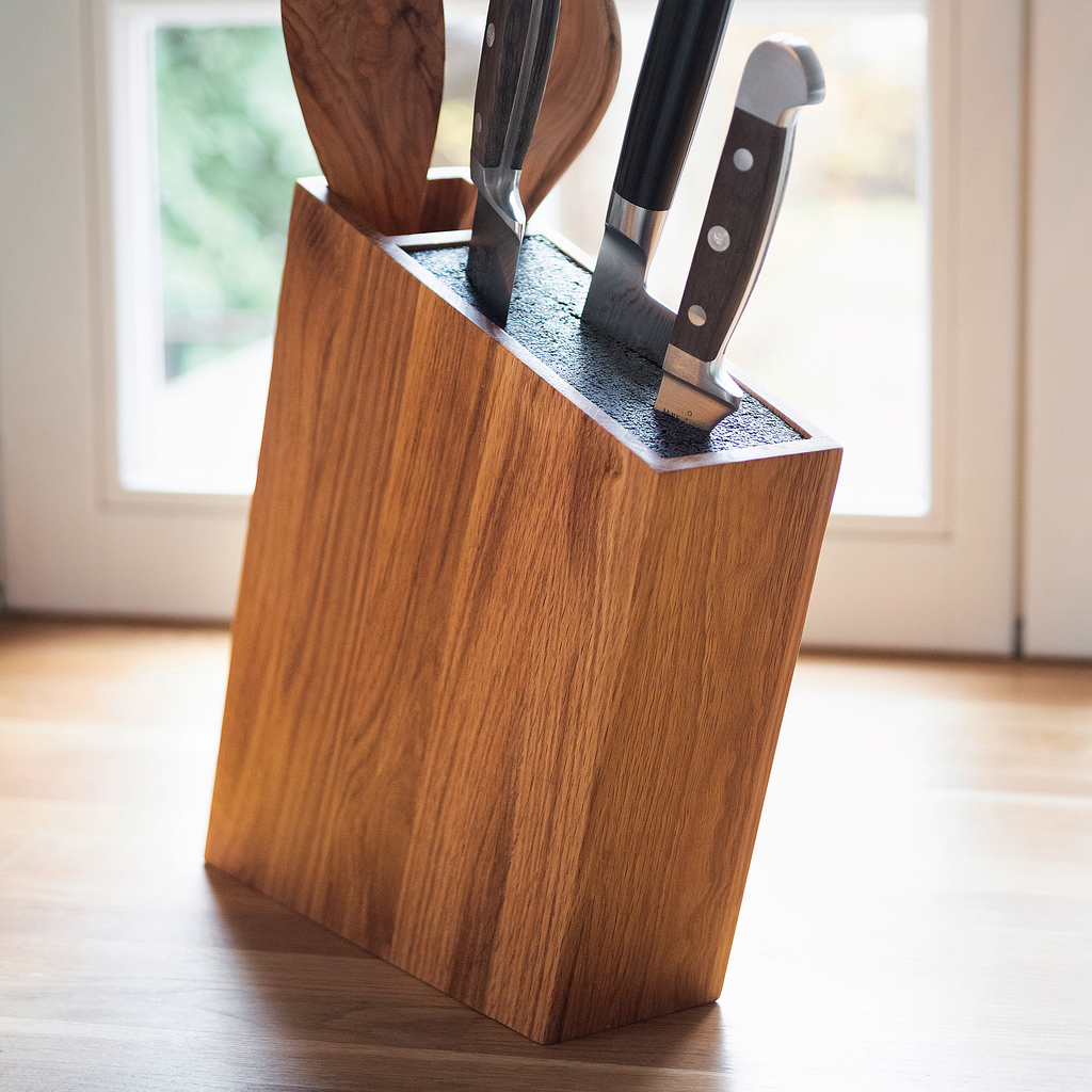 Messerblock Eiche mit flexiblem Einsatz - 3 Messerblock Eiche mit flexiblem Einsatz - 3
