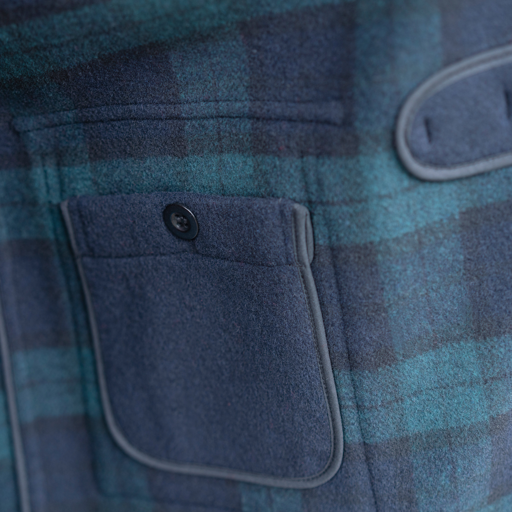 Gloverall Dufflecoat Herren Navy / Blackwatch Tartan M - 5 Gloverall Dufflecoat Herren Navy / Blackwatch Tartan M - 5