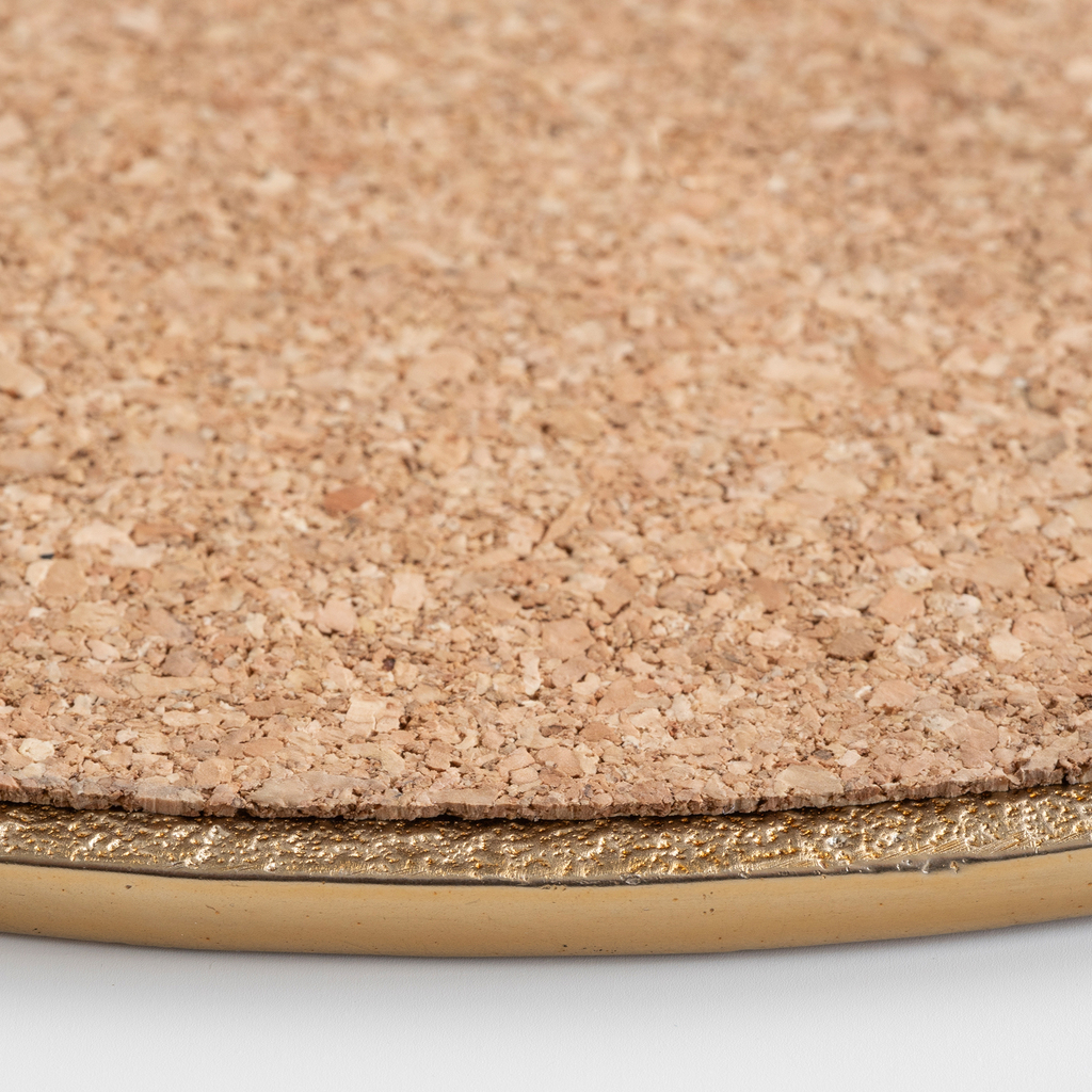 Platzteller Madras Bronzegold