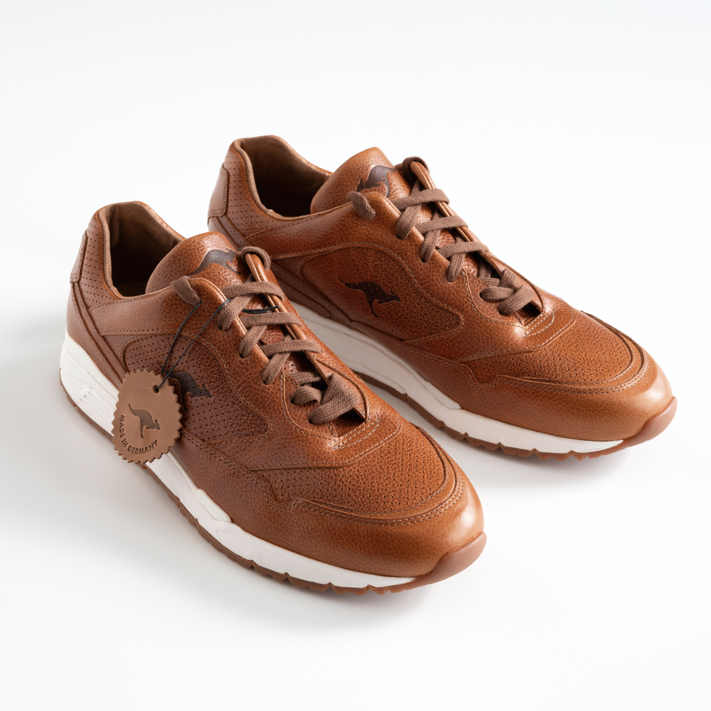 KangaROOS Leder-Sneaker Voltera Ultimate Cognac Gr. 42 KangaROOS Leder-Sneaker Voltera Ultimate Cognac Gr. 42
