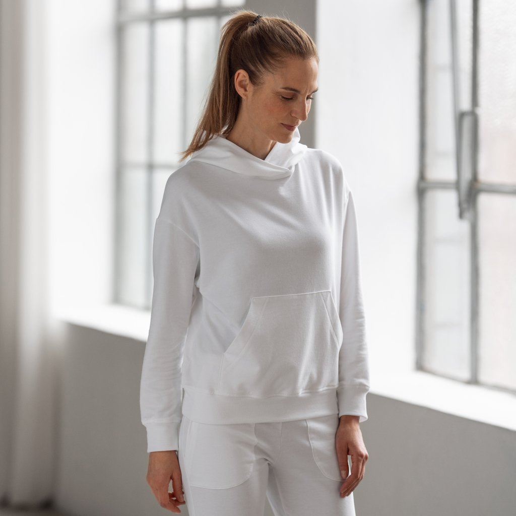 Sunday in Bed X Torquato Hoodie Wanda Weiß S Sunday in Bed X Torquato Hoodie Wanda Weiß S