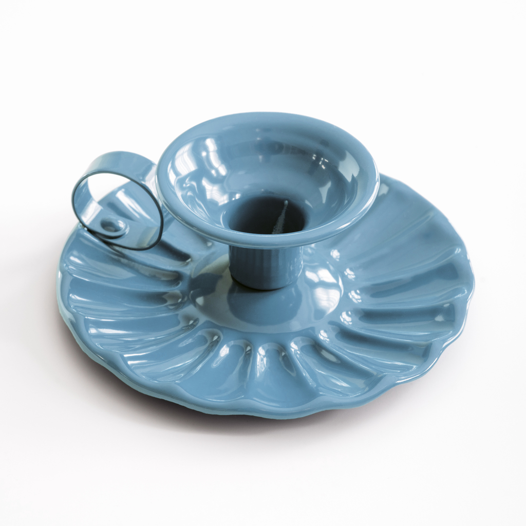 Kerzenhalter aus Aluminium Pale Blue Kerzenhalter aus Aluminium Pale Blue