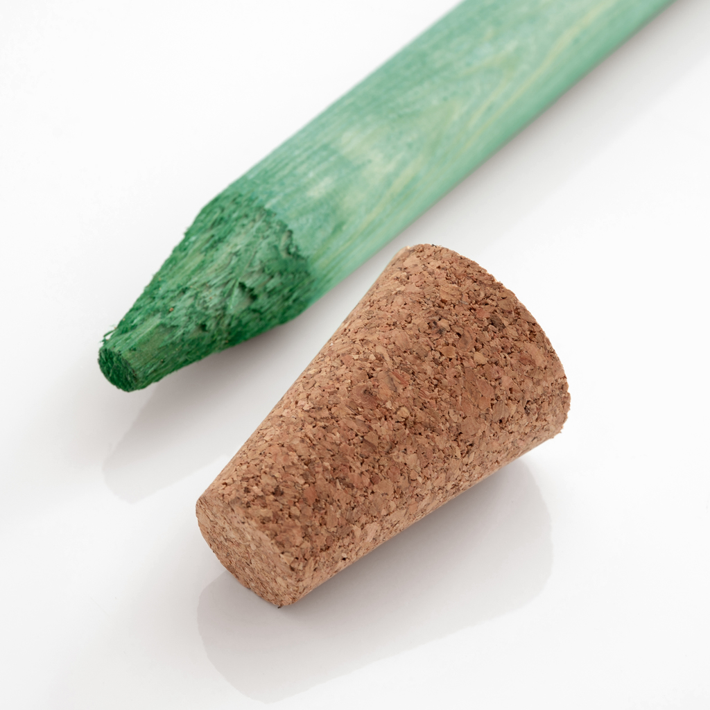 Rosenkugel-Holzstab mit Korken - 3