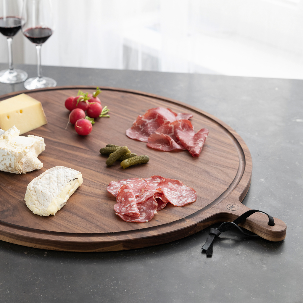 Walnussbrett Rund - 2 Walnussbrett Rund - 2