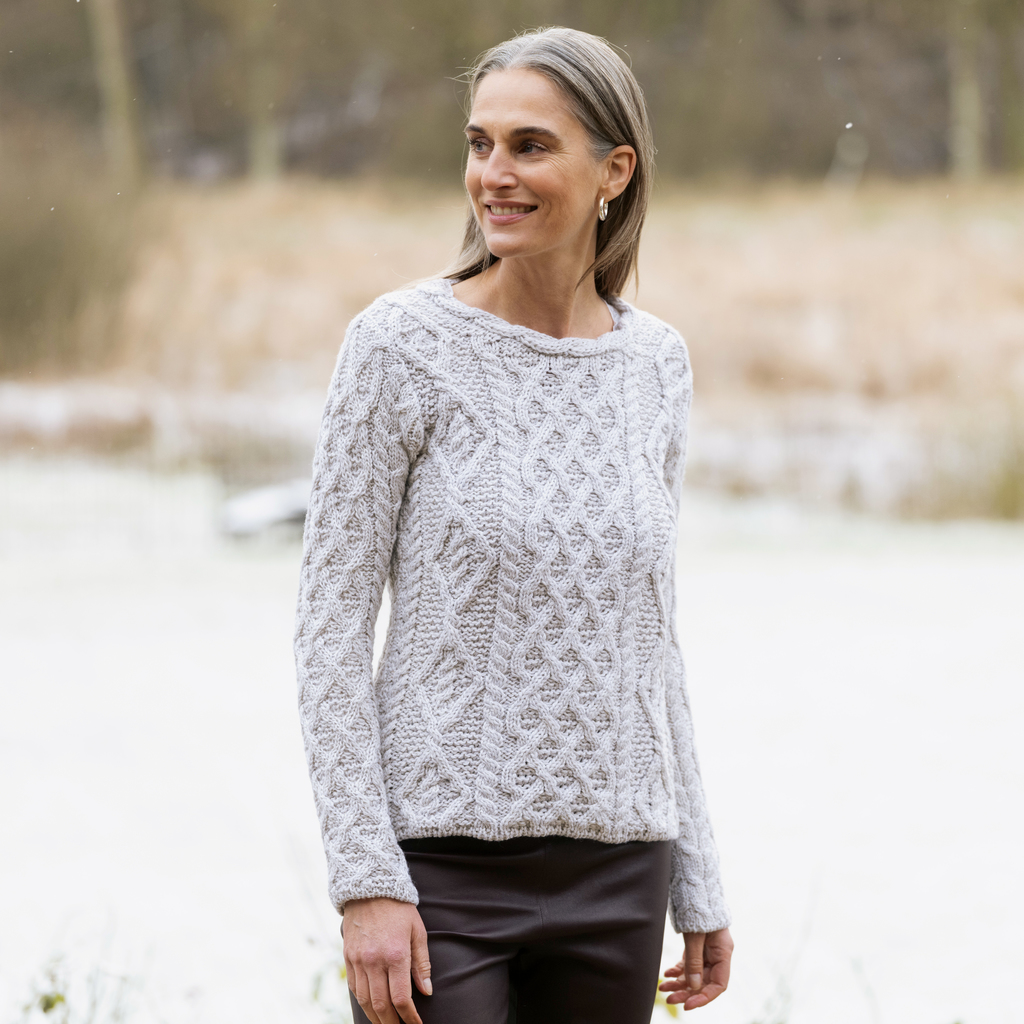 Aran-Pullover für Damen Gr. L - 2