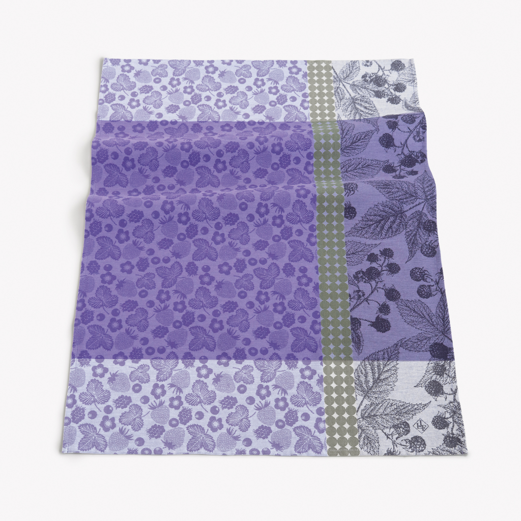 Le Jacquard Français Geschirrtuch Cueillette d'été Mure / Purple
