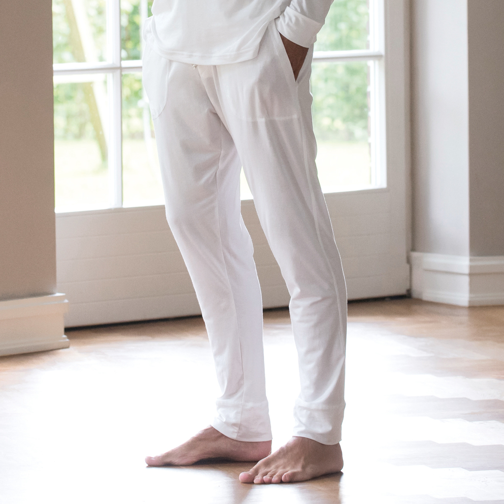 Sunday in Bed X Torquato Pyjamahose Christopher Weiß M Sunday in Bed X Torquato Pyjamahose Christopher Weiß M