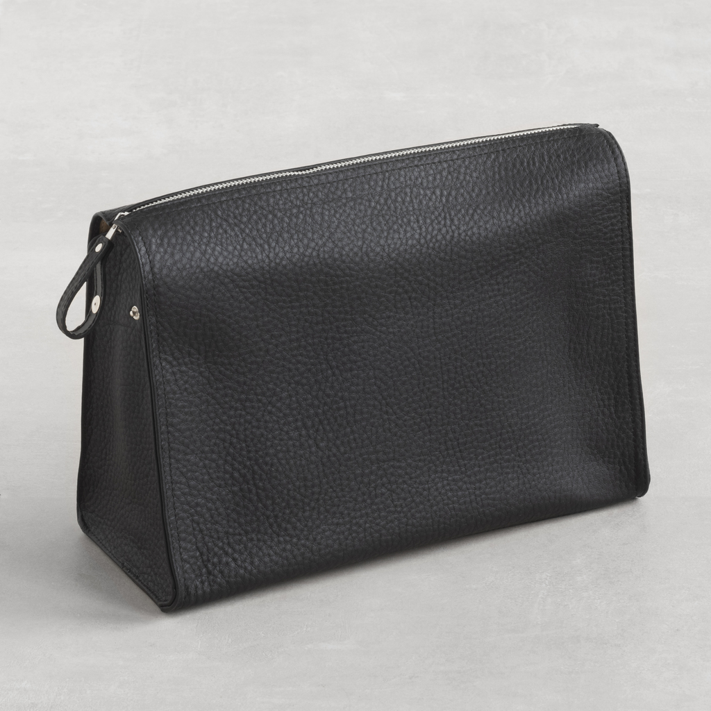 Hammann Kulturtasche Kalbsleder Schwarz