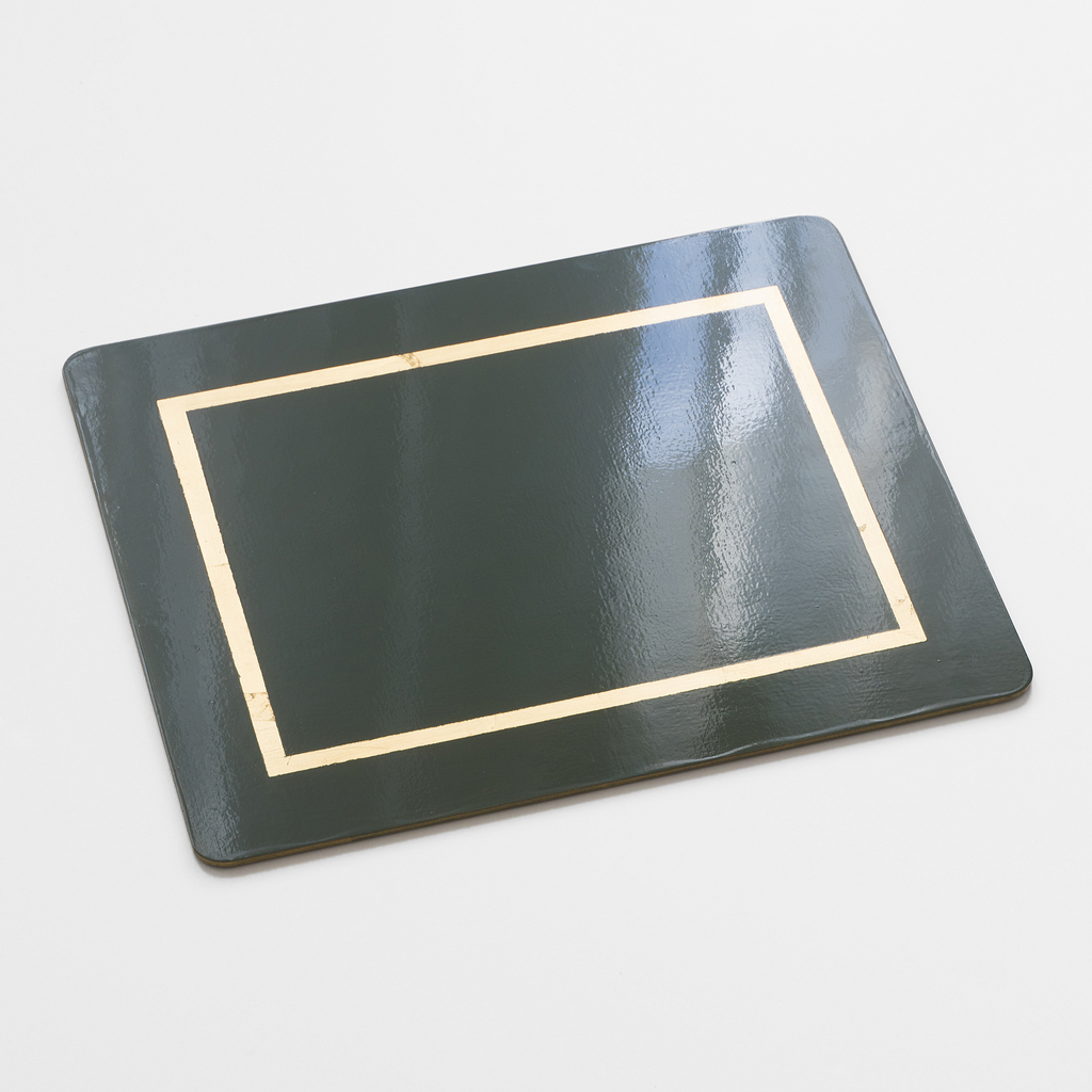 4 Tischsets 45 x 35 cm Green/Gold