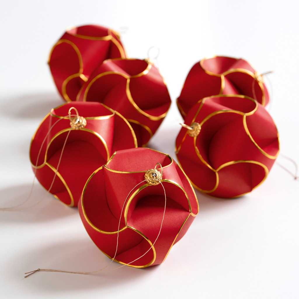 Weihnachtsbaumschmuck Triskele Rot 6 Stück Weihnachtsbaumschmuck Triskele Rot 6 Stück