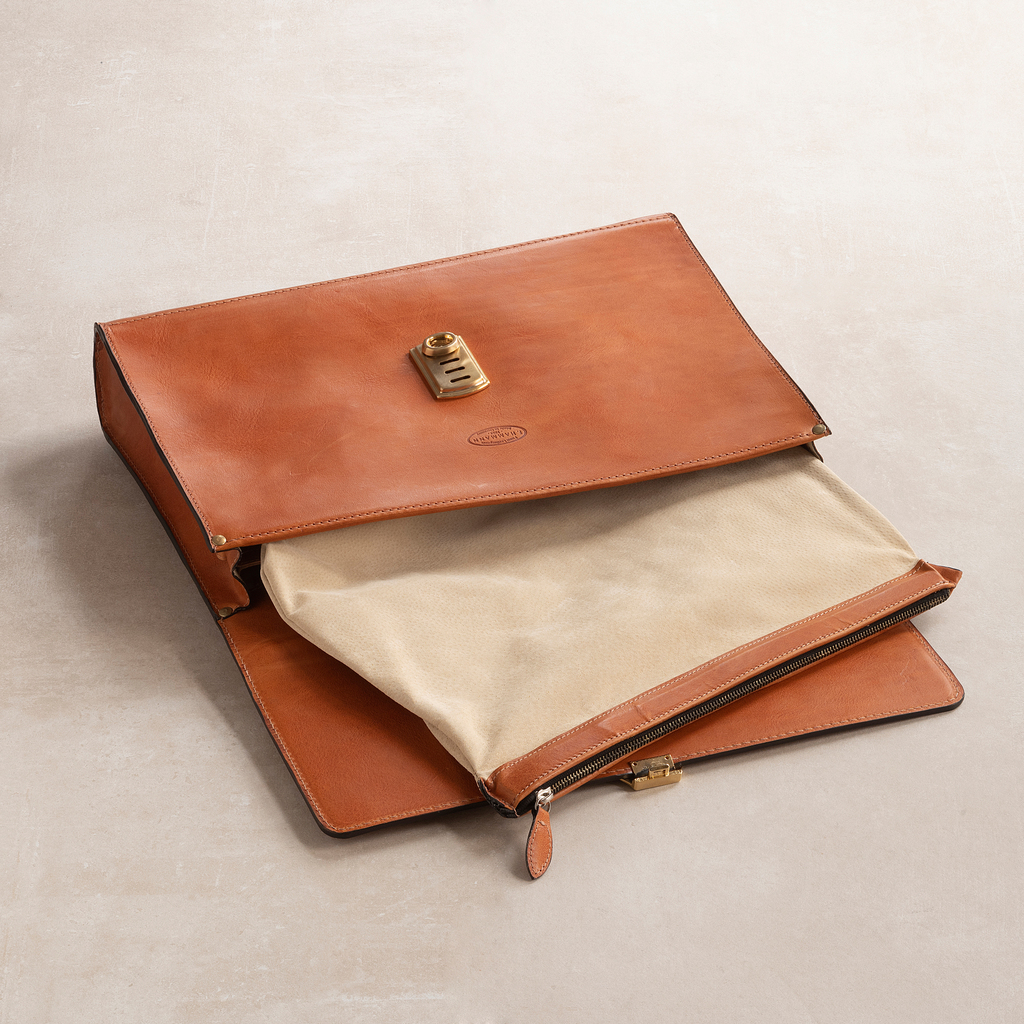 Hammann Aktentasche aus Stierleder Cognac - 4 Hammann Aktentasche aus Stierleder Cognac - 4