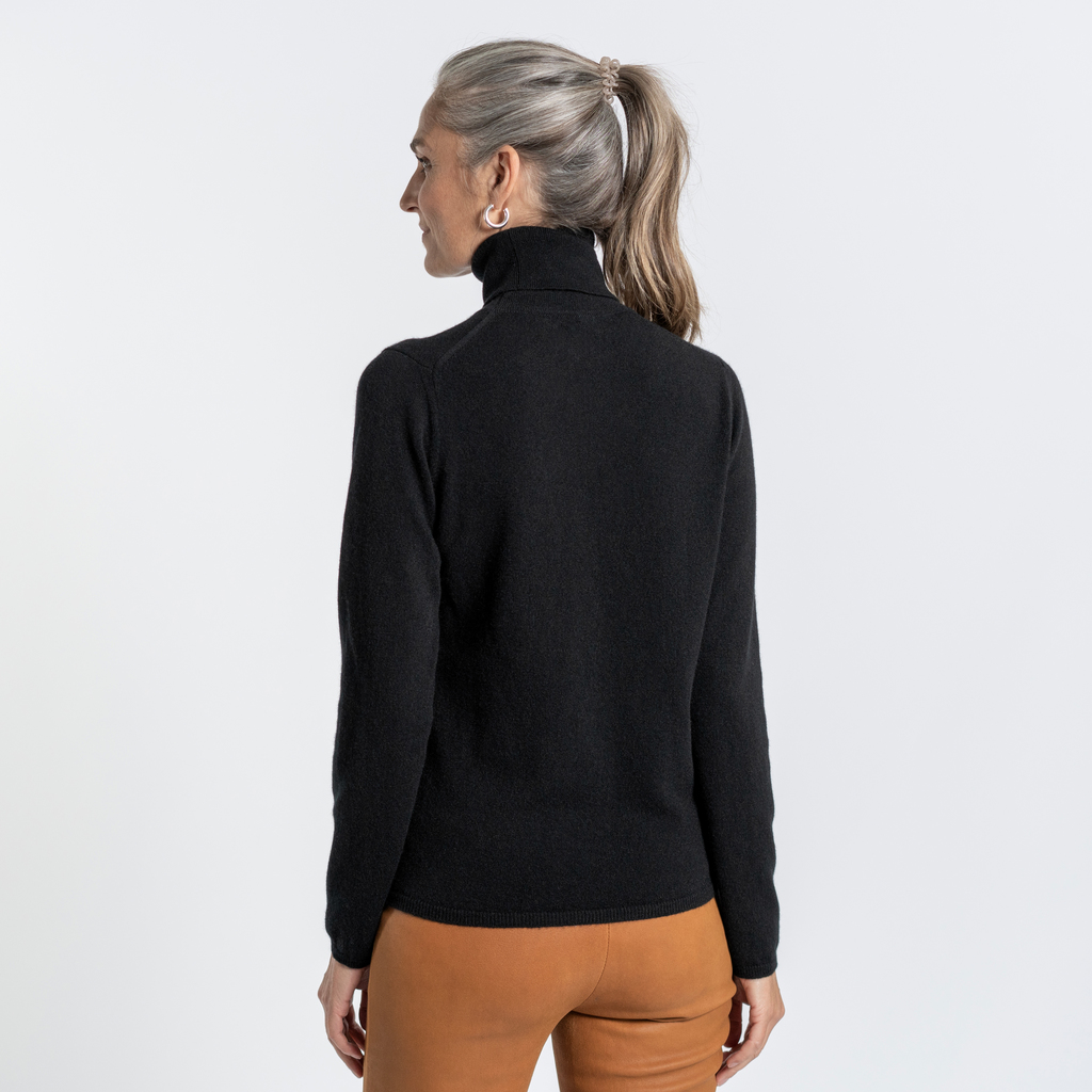 William Lockie X Torquato Rollkragen Kaschmir Black L - 2