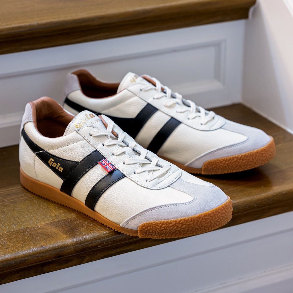 Gola Harrier Elite Herren, Weiß/Schwarz Gr. 44 Gola Harrier Elite Herren, Weiß/Schwarz Gr. 44