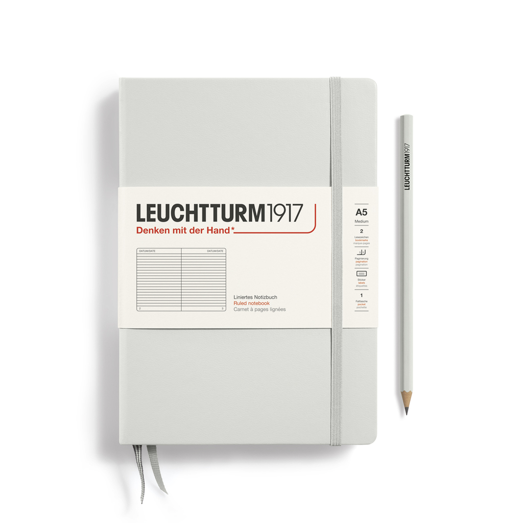 Leuchtturm1917 Notizbuch A5 liniert Light Grey