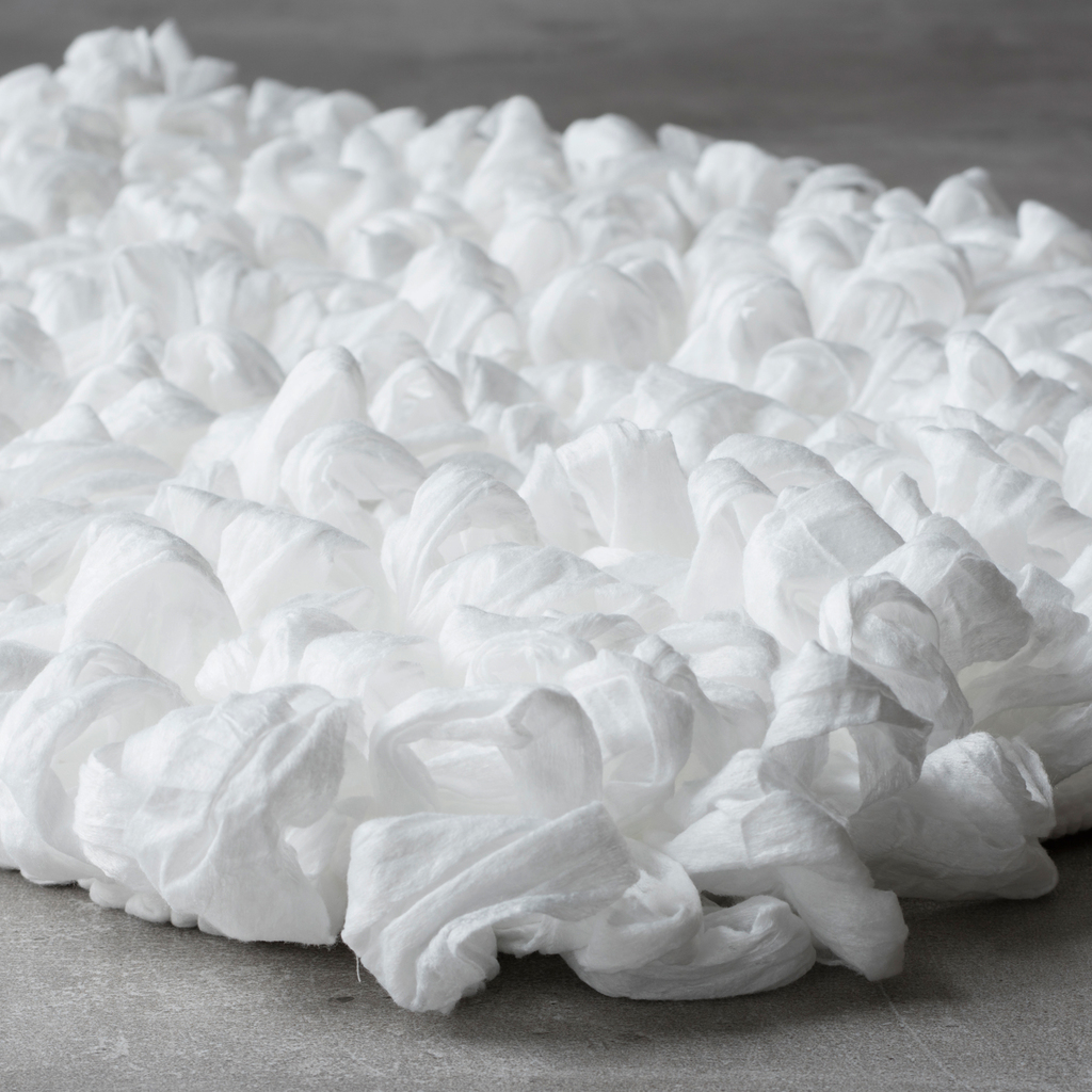 Schlingenteppich Weiß M Schlingenteppich Weiß M