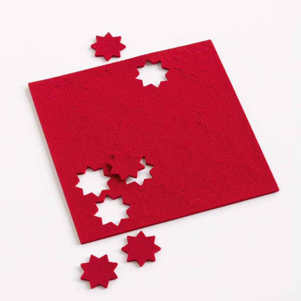 20 Filzsterne rot 20 Filzsterne rot