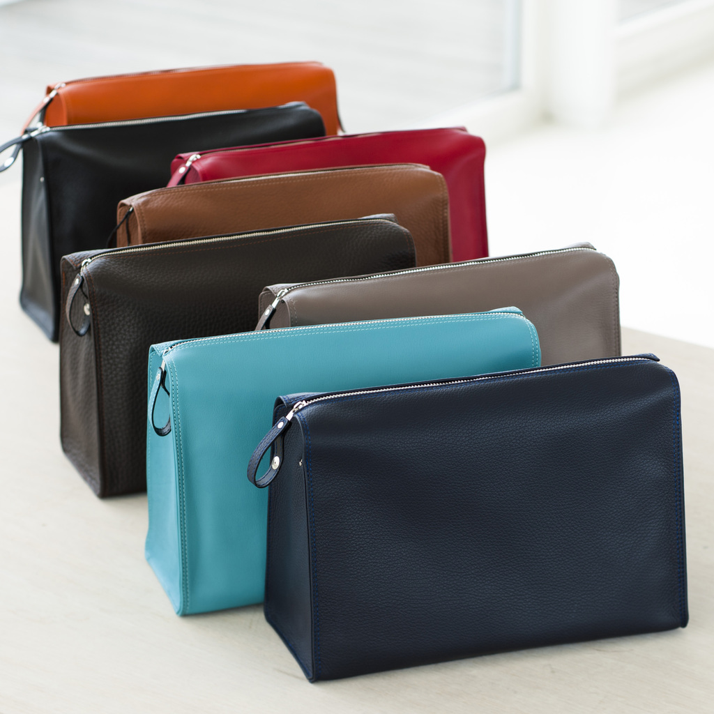 Hammann Kulturtasche Kalbsleder Rot - 3