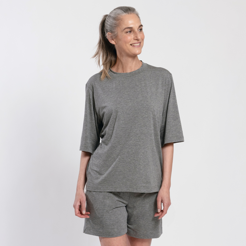 Sunday in Bed X Torquato Shirt Ilona Grau meliert S Sunday in Bed X Torquato Shirt Ilona Grau meliert S