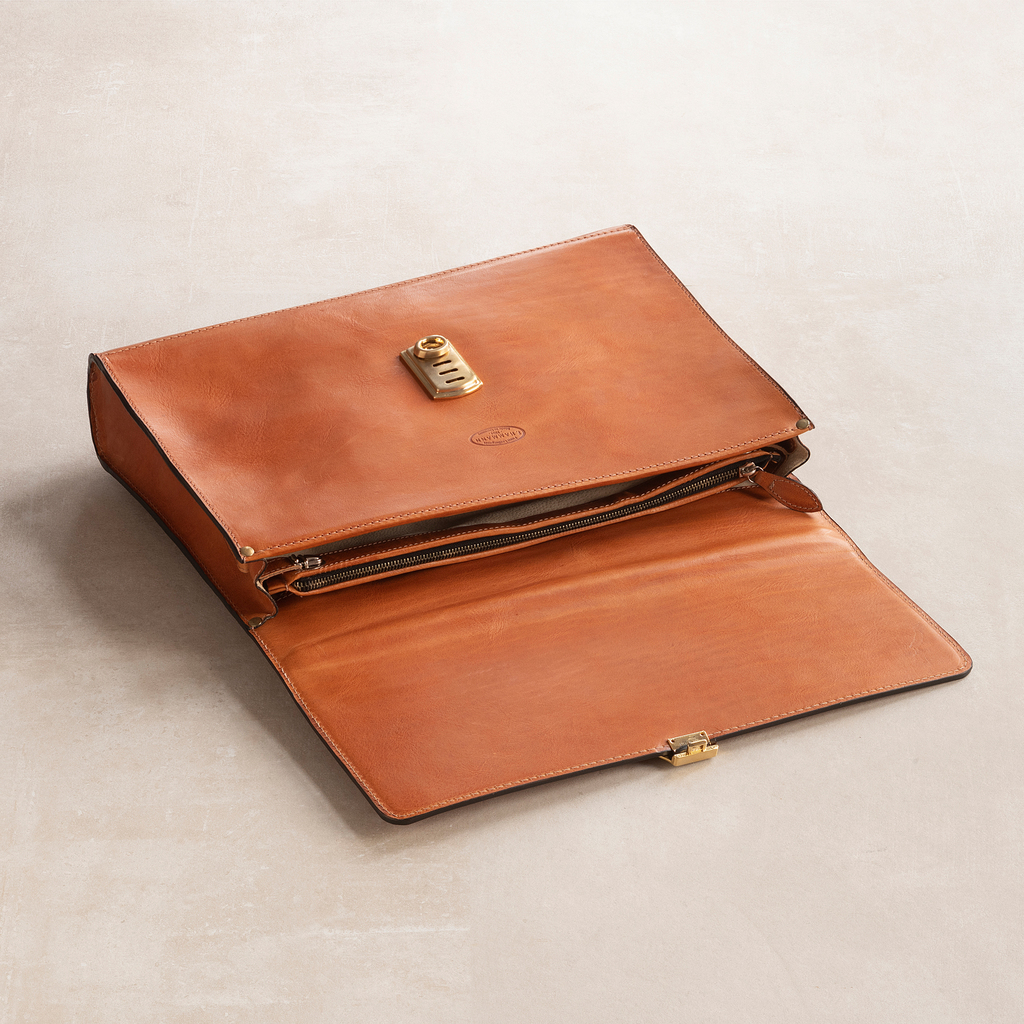 Hammann Aktentasche aus Stierleder Cognac - 5 Hammann Aktentasche aus Stierleder Cognac - 5