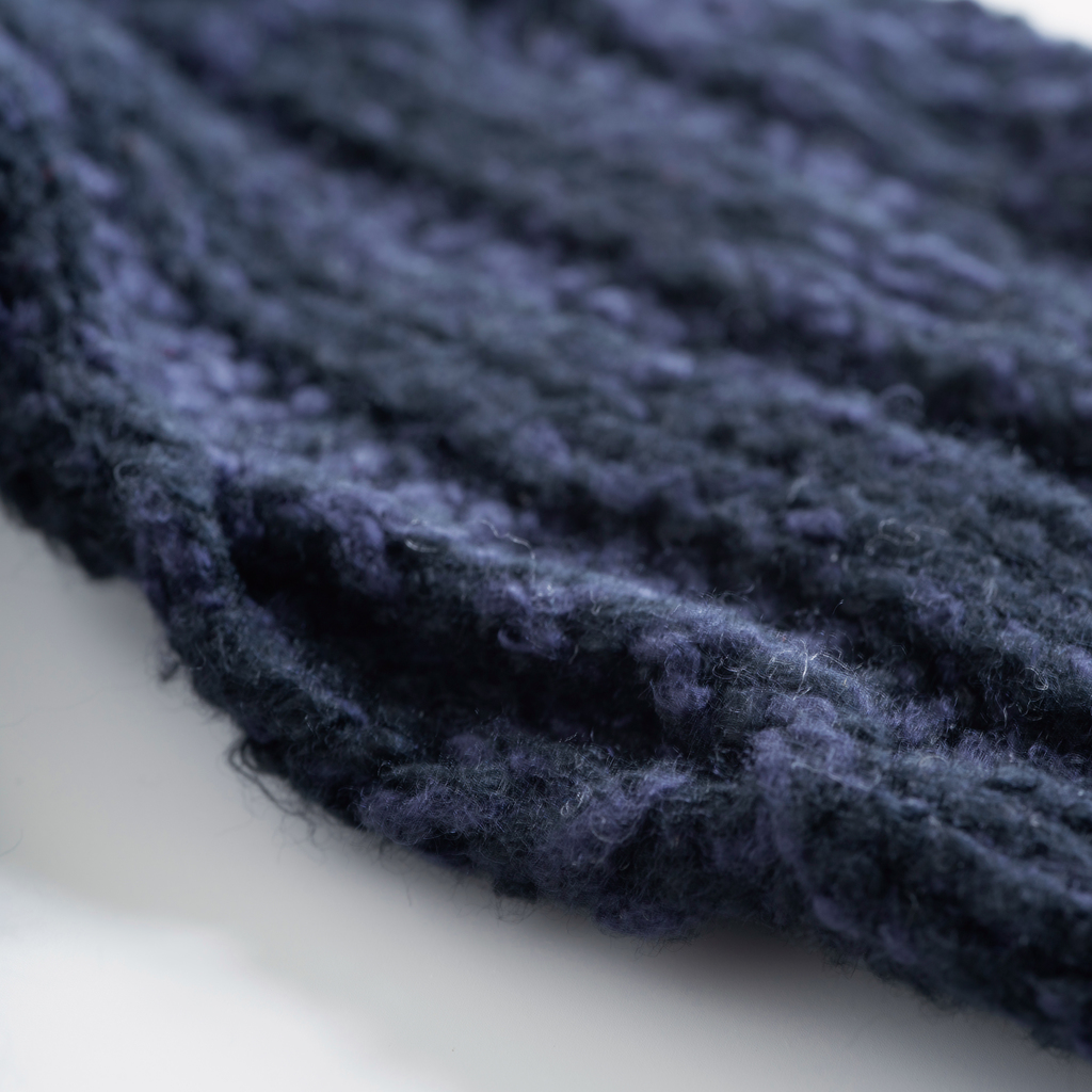 Koharu-Pulswärmer aus Seide Navy - 4