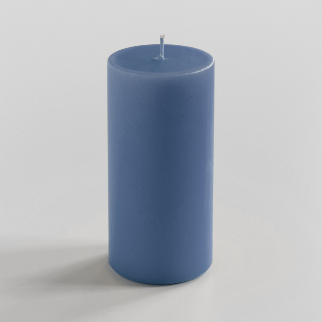 Ester & Erik Stumpenkerze 15 cm Ø 7 cm Jeans Blue Ester & Erik Stumpenkerze 15 cm Ø 7 cm Jeans Blue
