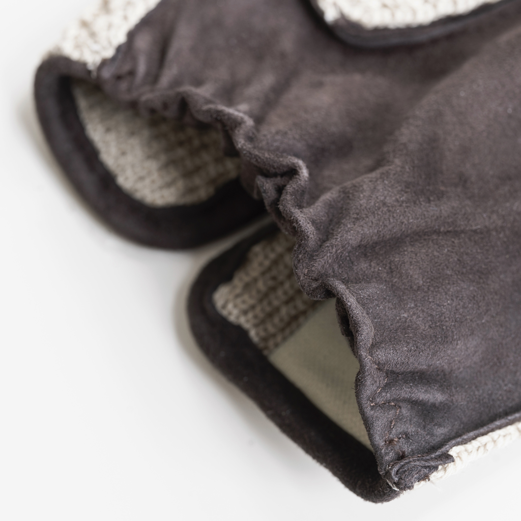 Sommerhandschuhe aus Rentierwildleder für Damen Gr. 6,5 - 4