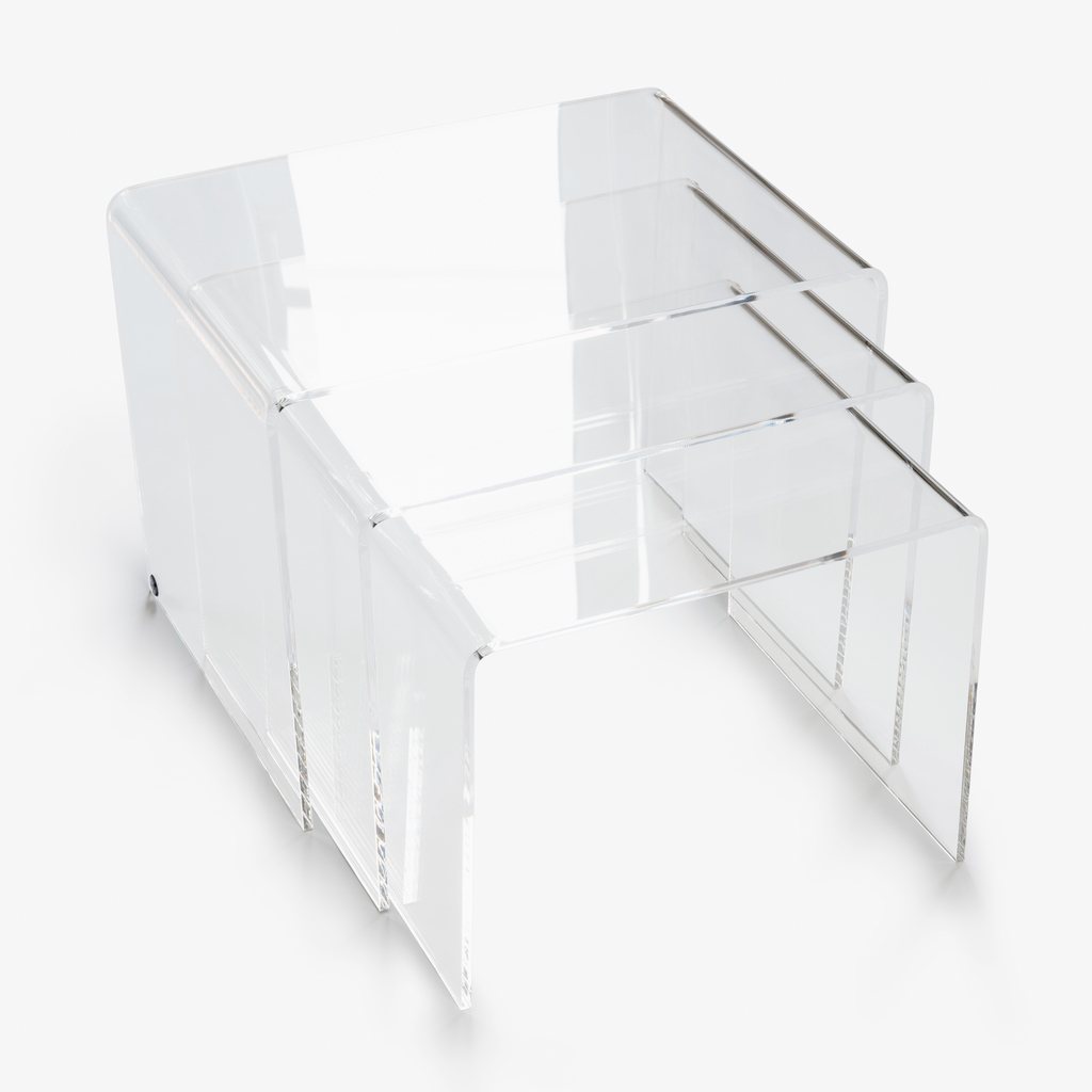 Acryl-Beistelltische 3er-Set Klar Acryl-Beistelltische 3er-Set Klar