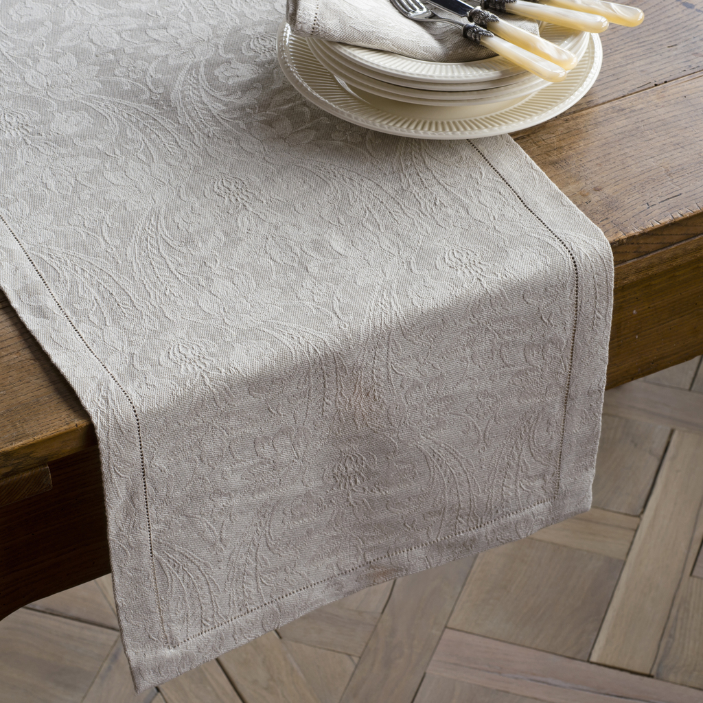 Tischläufer Donna di Coppe 40 x 140 cm Beige