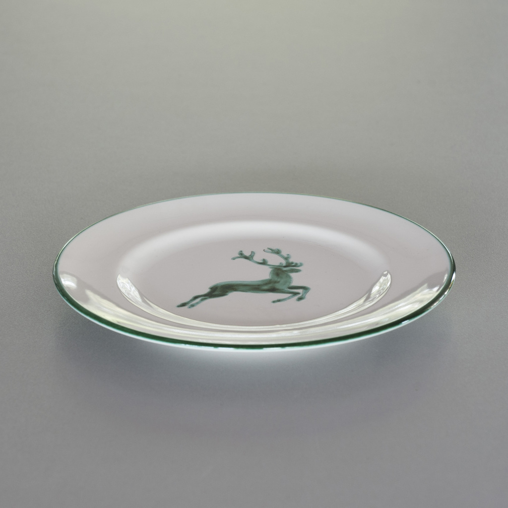 Grüner Hirsch Teller 22 cm Grüner Hirsch Teller 22 cm