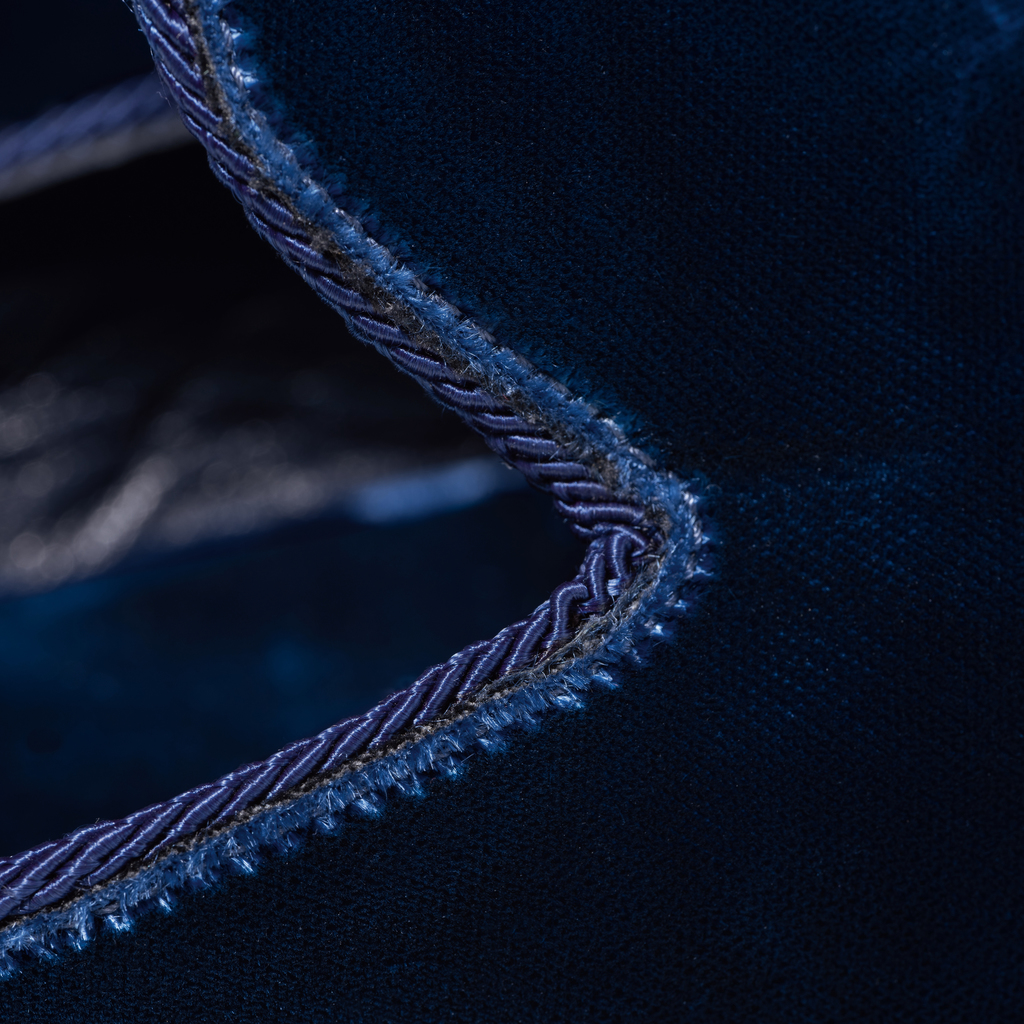 Hoomie Samtslipper Château Damen Blue Gr. 37 - 3