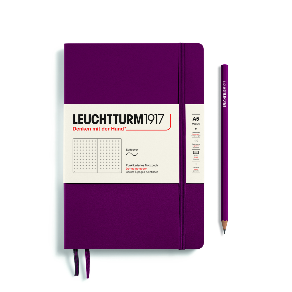 Leuchtturm1917 Notizbuch A5 dotted Port Red Leuchtturm1917 Notizbuch A5 dotted Port Red