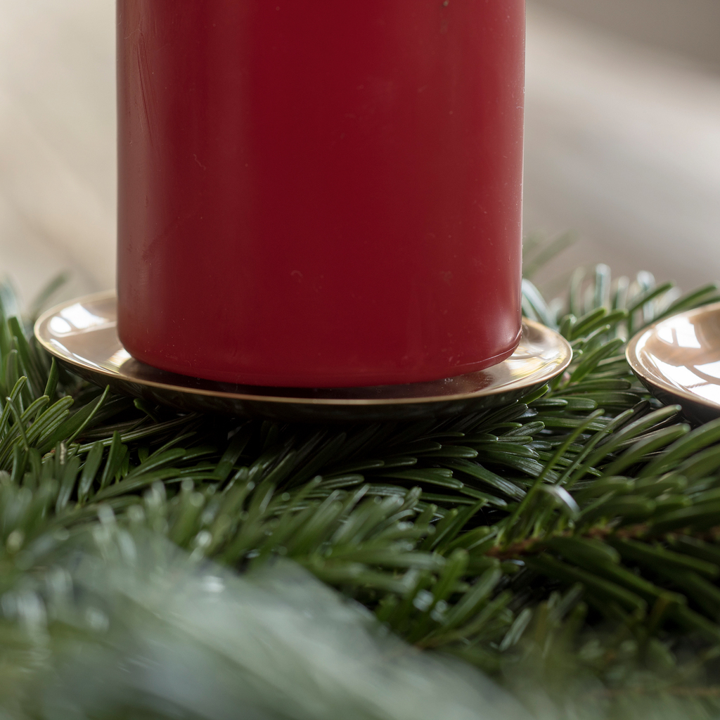 4 Messingkerzenhalter für Adventskranz Groß