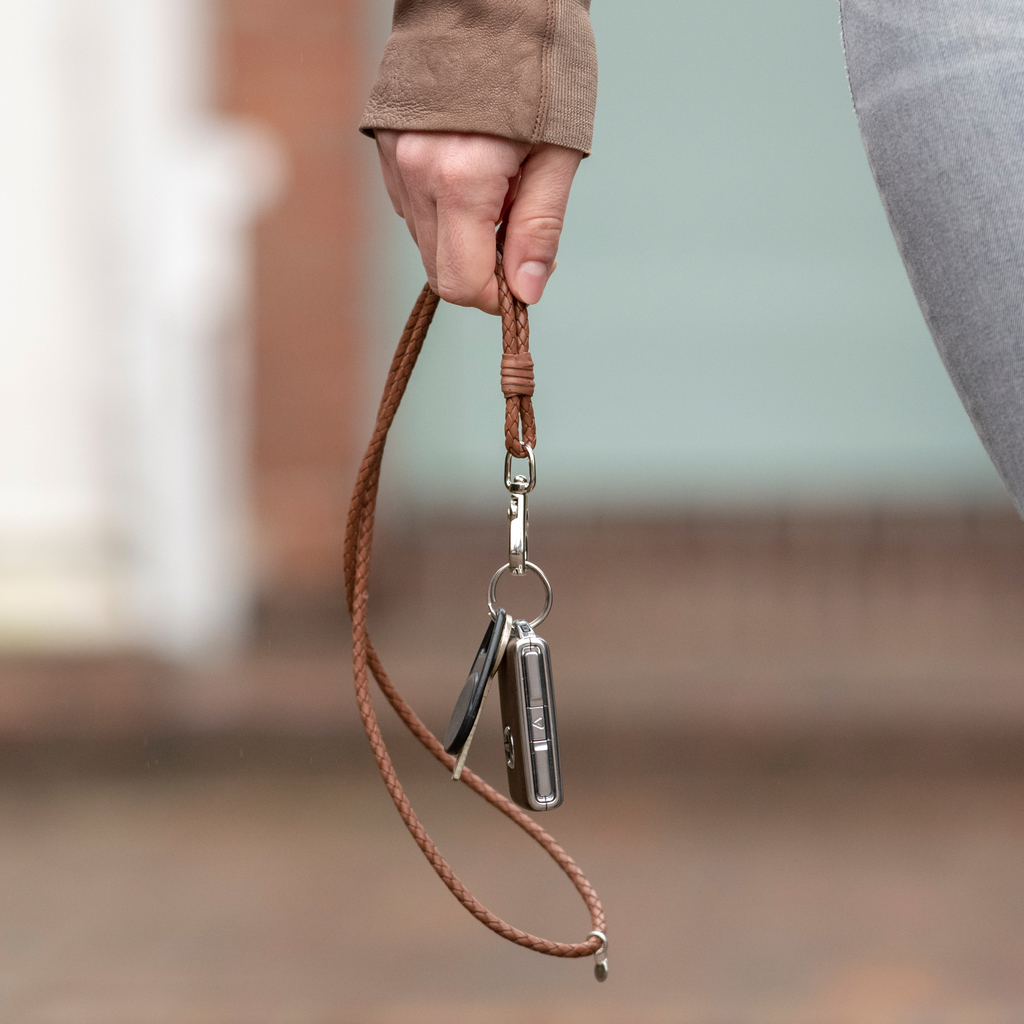 Schlüsselband aus Leder Hellbraun - 2 Schlüsselband aus Leder Hellbraun - 2