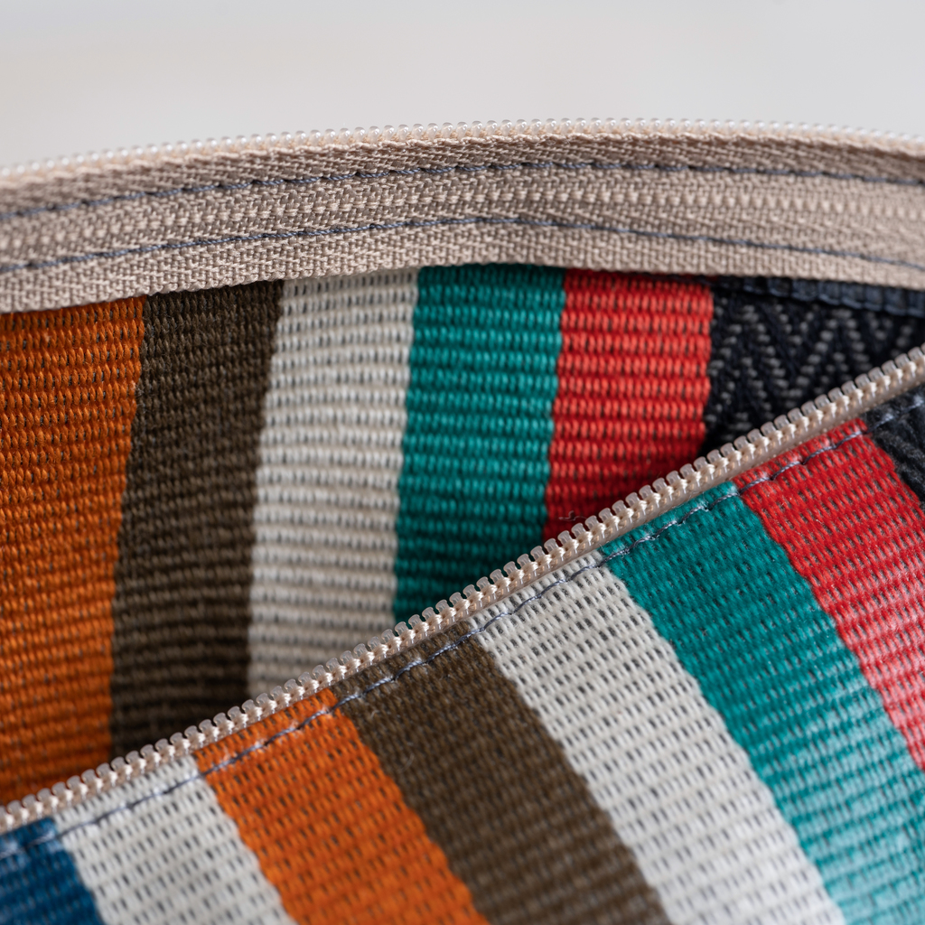 Waschzeugtasche Chevron von Artiga Groß Schwarz - 3