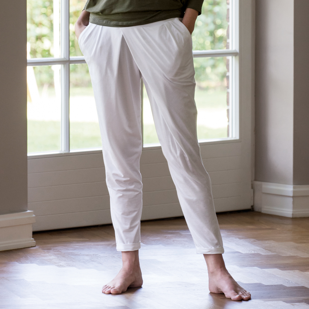 Sunday in Bed X Torquato Pyjamahose Mila lang Weiß L Sunday in Bed X Torquato Pyjamahose Mila lang Weiß L