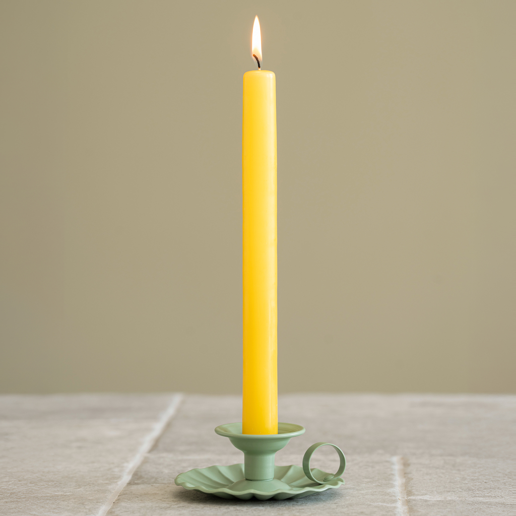 Kerzenhalter aus Aluminium Sage Green - 2