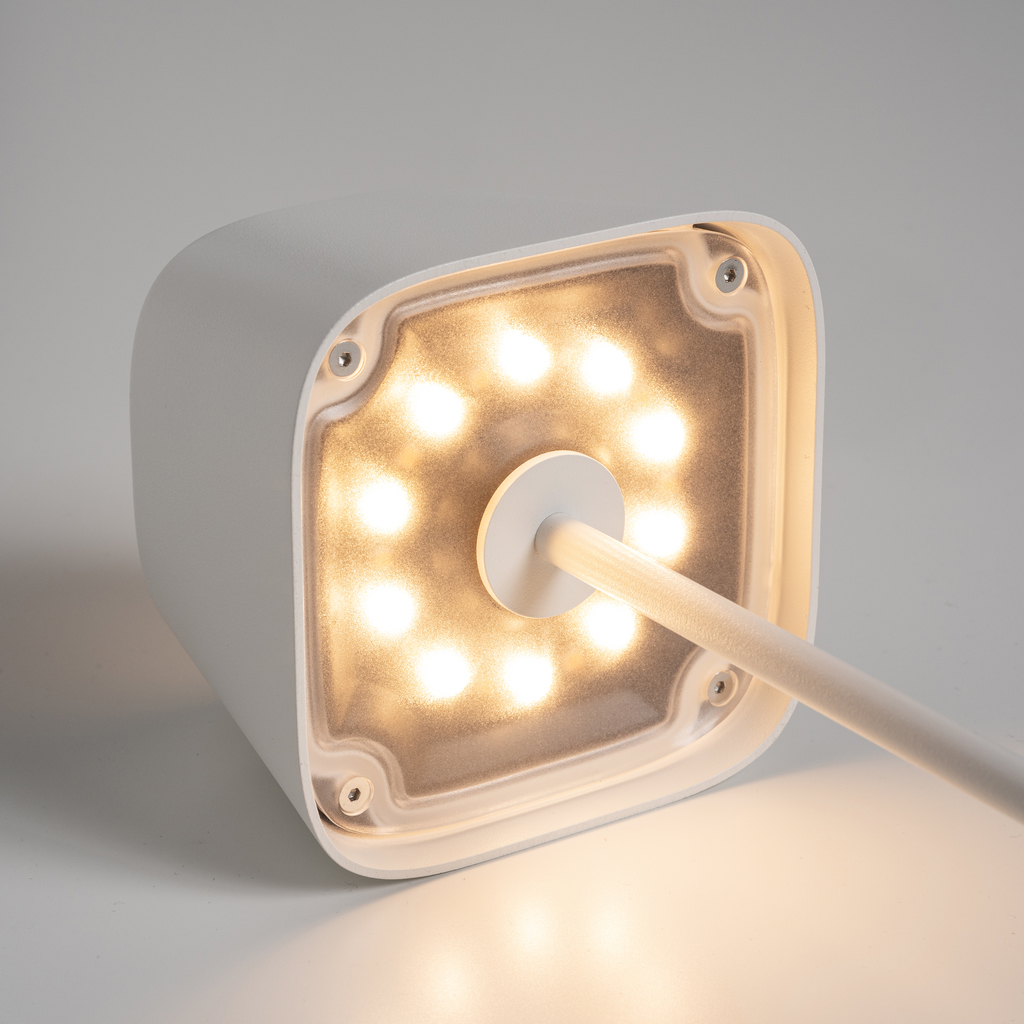 Tischlampe Quadrone Weiß 36 cm