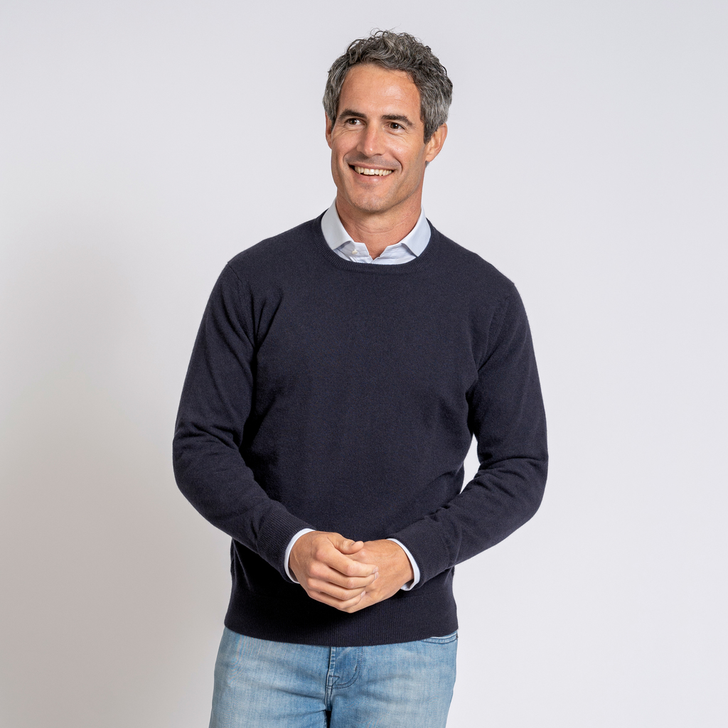 William Lockie X Torquato Rundhals Kaschmir Dark Navy 50 William Lockie X Torquato Rundhals Kaschmir Dark Navy 50