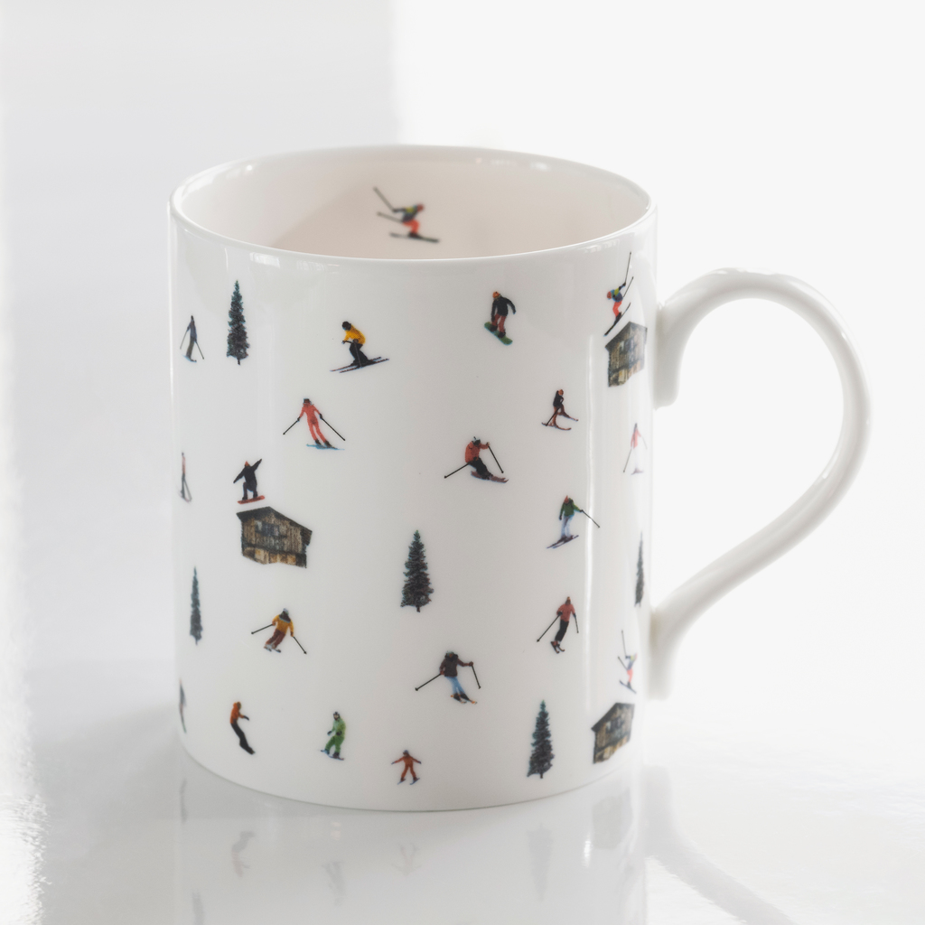 Pozellanbecher Hut Skiing Pozellanbecher Hut Skiing