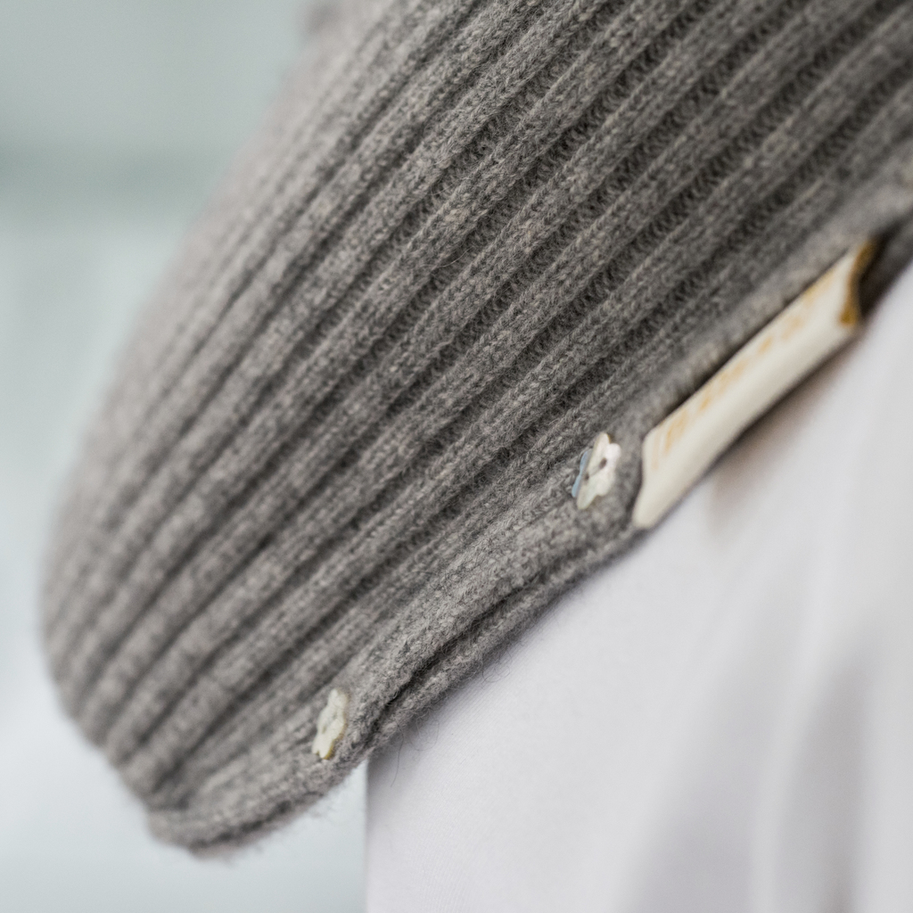 YUYU Wärmflasche Rib Knit Grau - 2