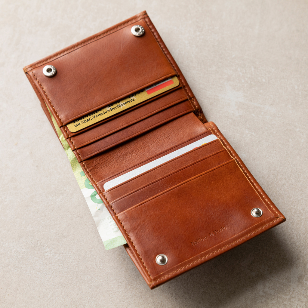 Balfour & Poole Portmonnaie Wiener Schachtel Sattelbraun - 2