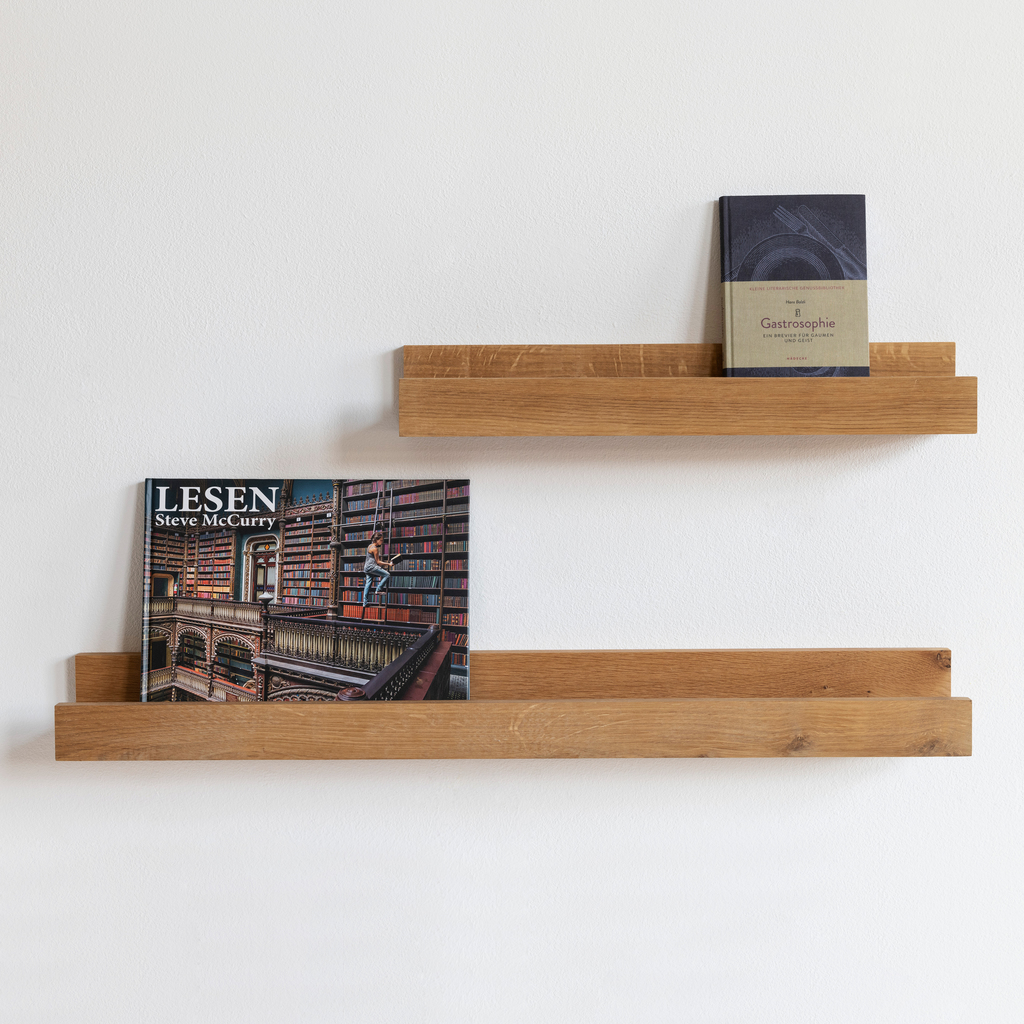 Wandregal Eiche 50 x 12 cm - 2 Wandregal Eiche 50 x 12 cm - 2