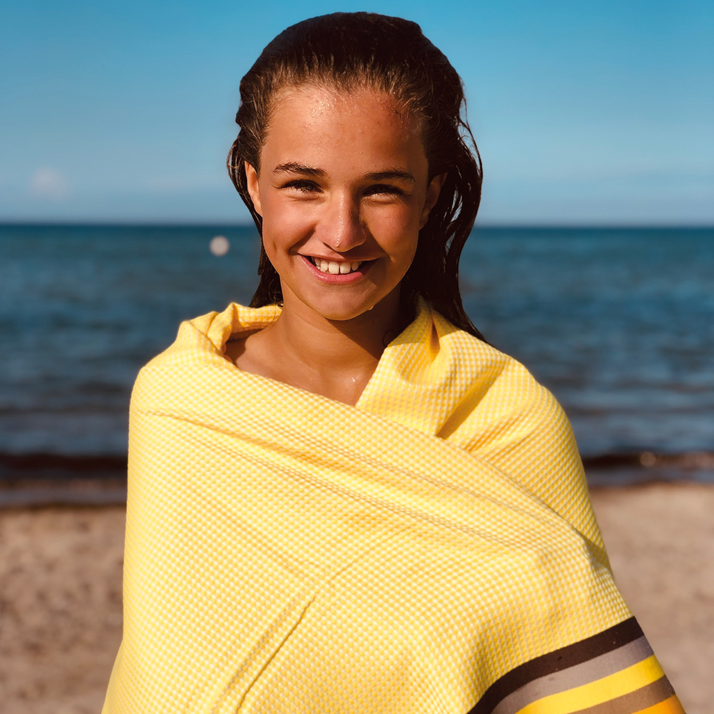 Tissage de Luz Strandtuch Citron - 2 Tissage de Luz Strandtuch Citron - 2