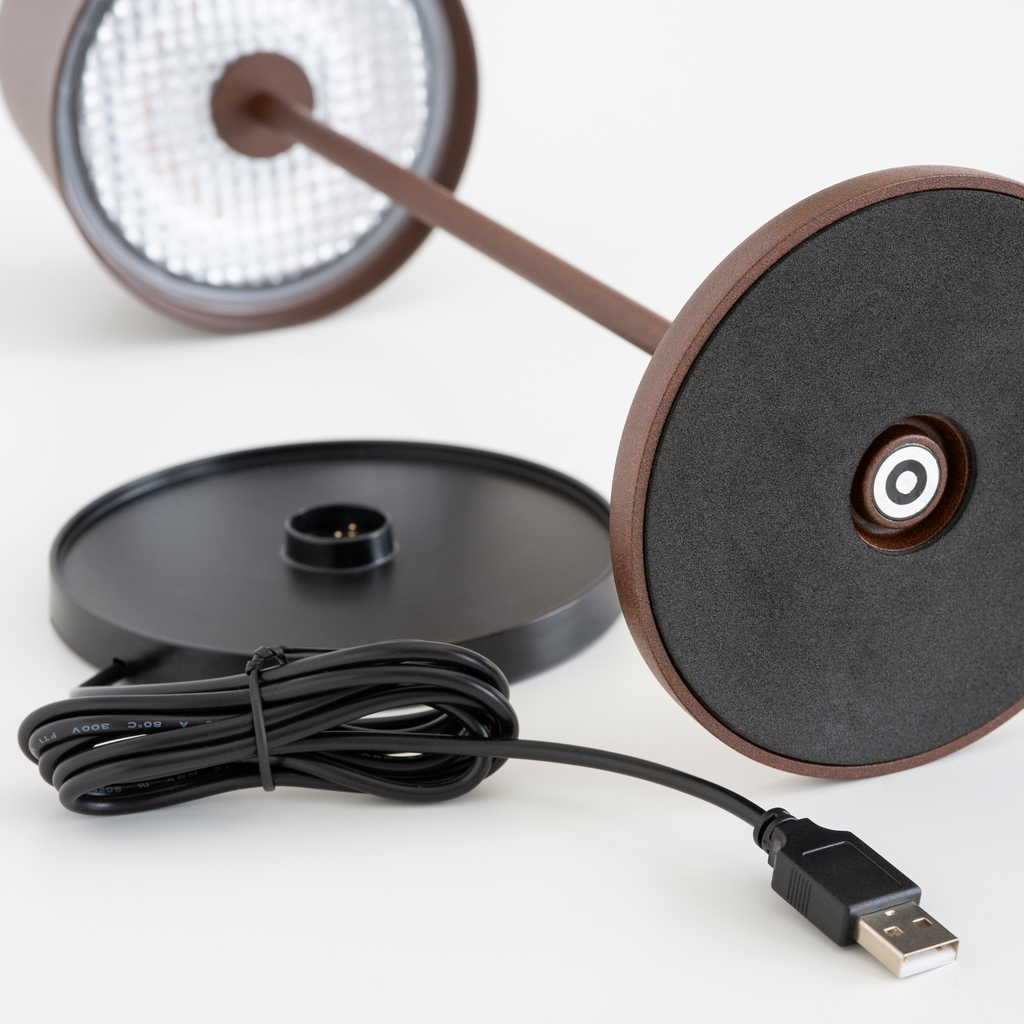 Tischlampe Ferrone Rost 21 cm - 2 Tischlampe Ferrone Rost 21 cm - 2