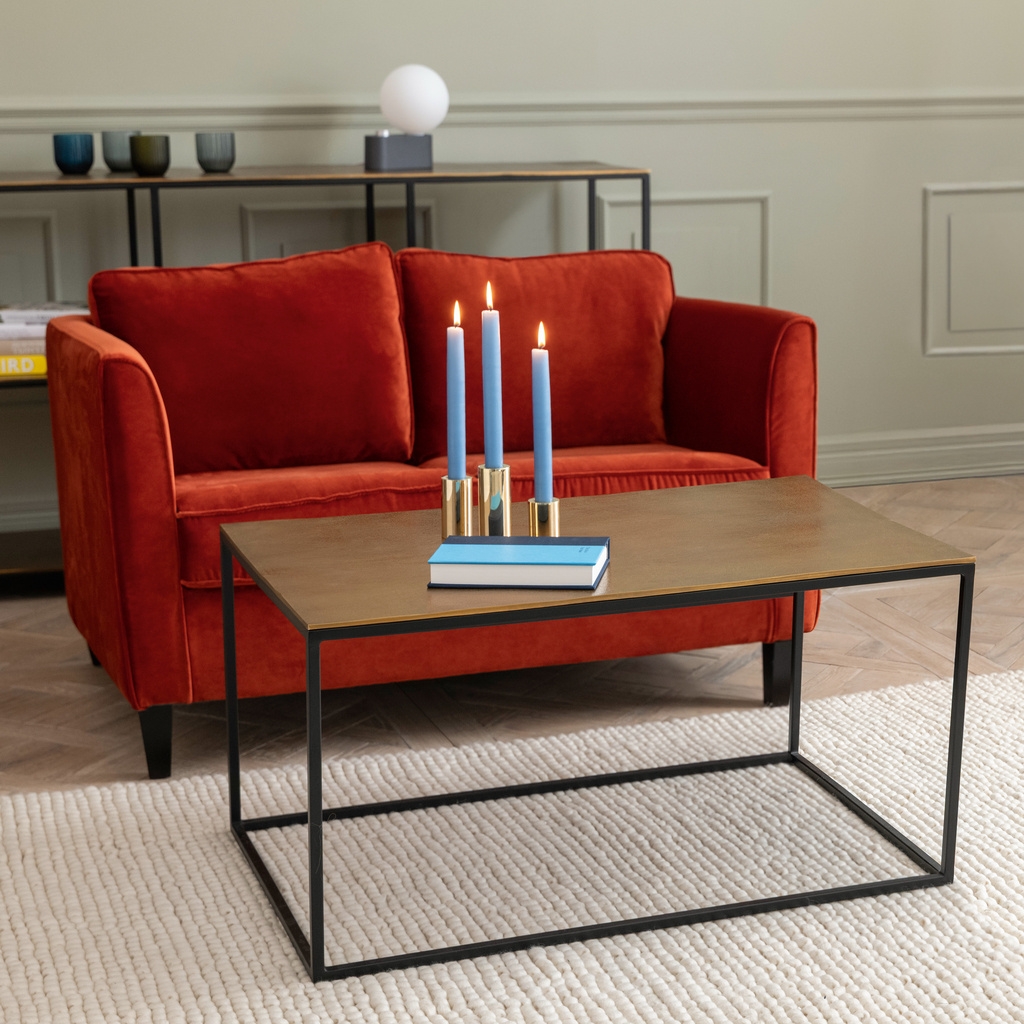 Sofatisch Madras 86 x 58 cm Bronzegold - 2 Sofatisch Madras 86 x 58 cm Bronzegold - 2