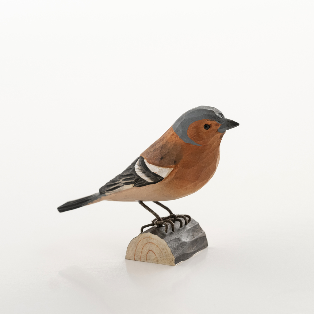 Handgeschnitzter Dekovogel Buchfink Handgeschnitzter Dekovogel Buchfink