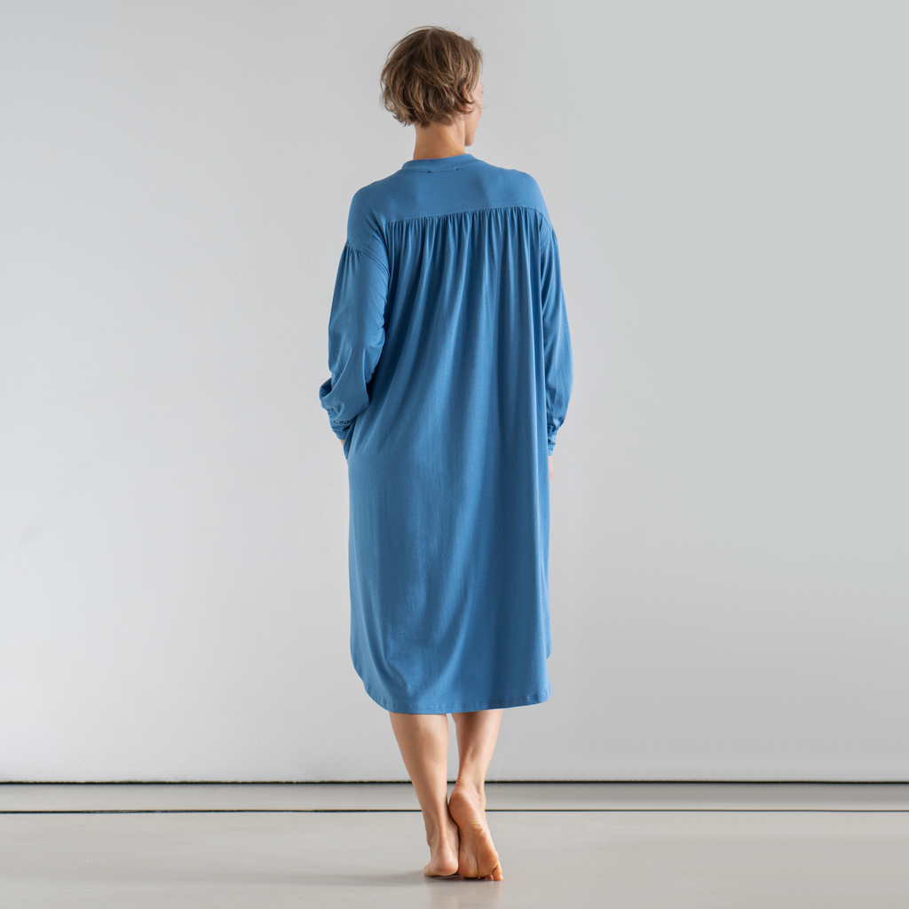Sunday in Bed X Torquato Nachthemd Hailey Blau L - 2