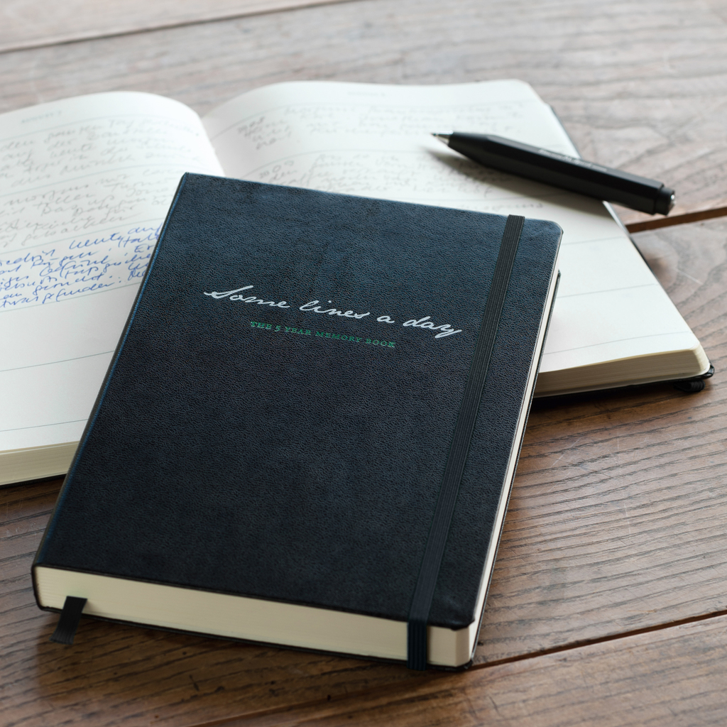 Leuchtturm1917 Fünfjahresbuch Some lines a Day Schwarz - 2