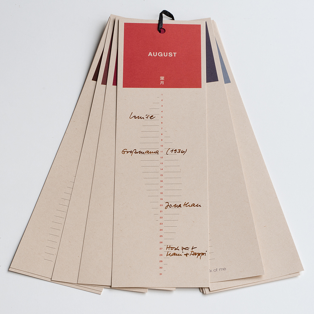 Geburtstagskalender "think of me" Geburtstagskalender "think of me"