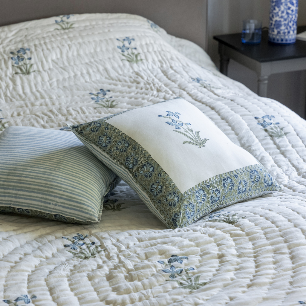 Bettüberwurf Blockprint Quilt Mughal Boota